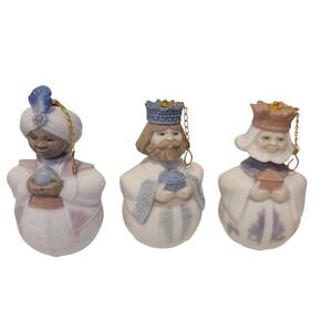 Lladró Three Kings Christmas Ornaments  Nativity Wisemen Set of 3‎ ***READ***
